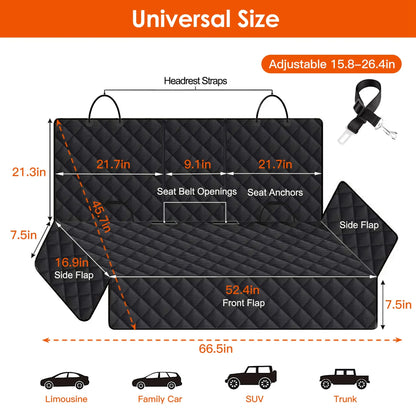 Dog Car Seat Cover Waterproof Scratchproof