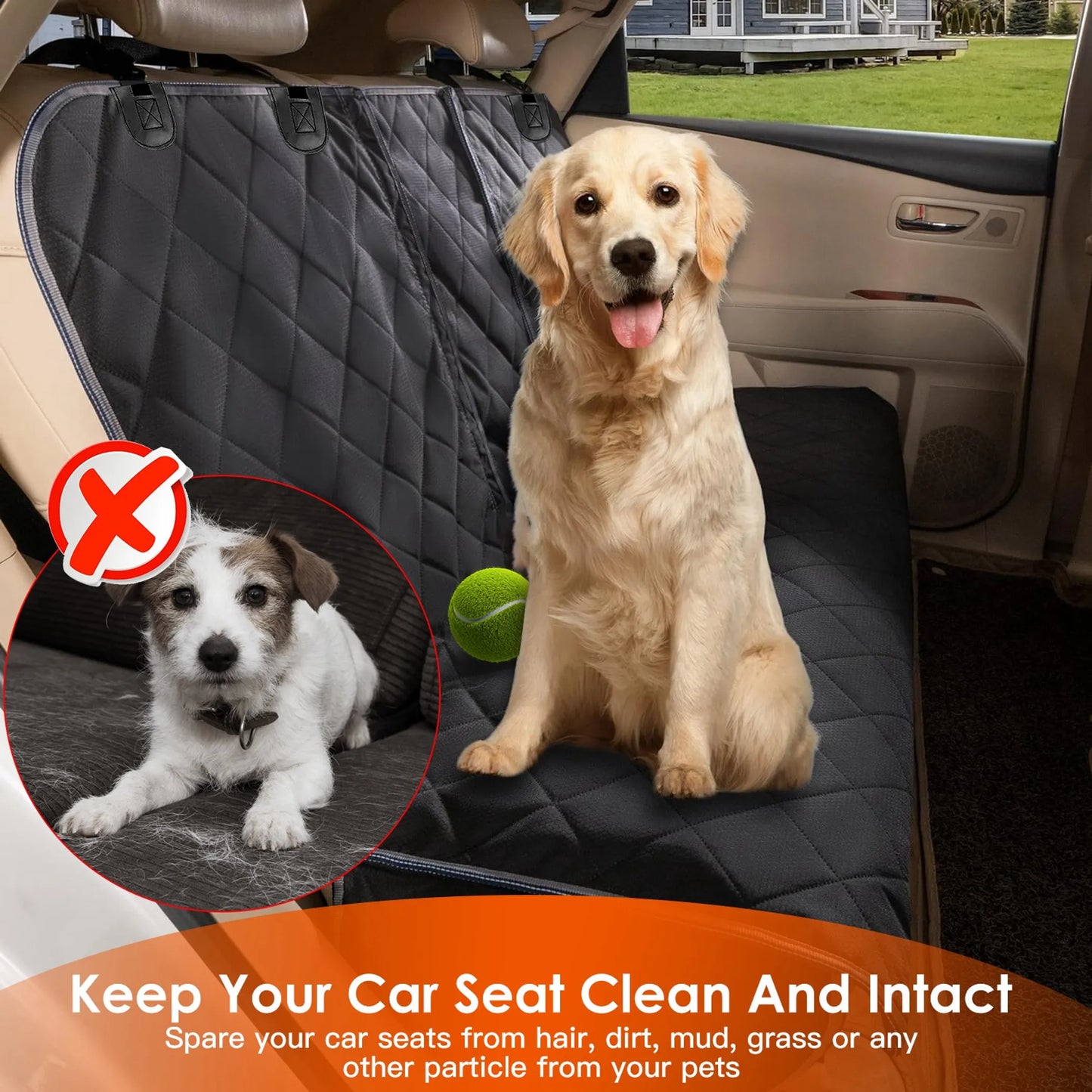 Dog Car Seat Cover Waterproof Scratchproof